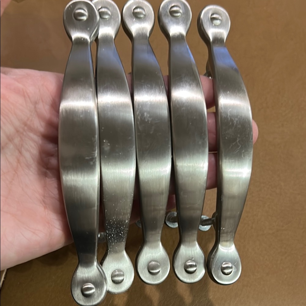 5 Stainless Steel handle pulls knobs - Picture 3 of 5